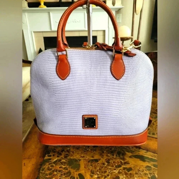 Dooney & Bourke Handbags - Dooney & Bourke lizard embossed domed satchel